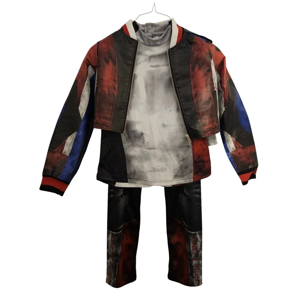 Disney Descendants Evie Costume Outfit Jacket‎ Shirt Pants Halloween size 11/12